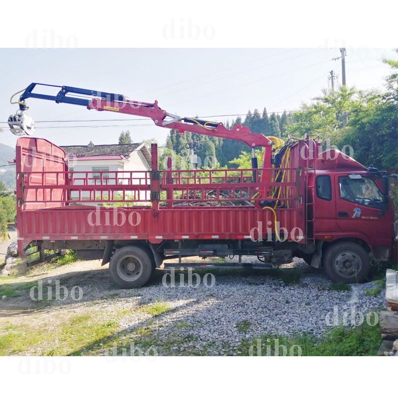 truck mounted hydraulic crane with telescopic beam